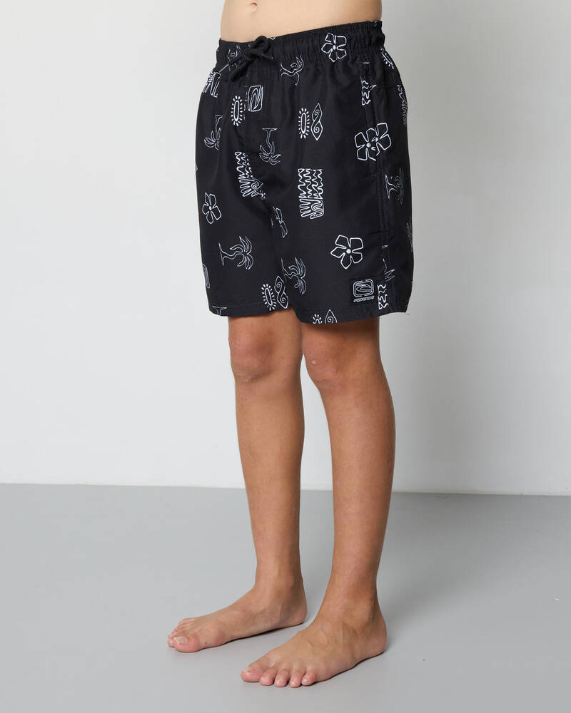 Rip Curl Boys' Evolution Motif Volley Shorts for Mens