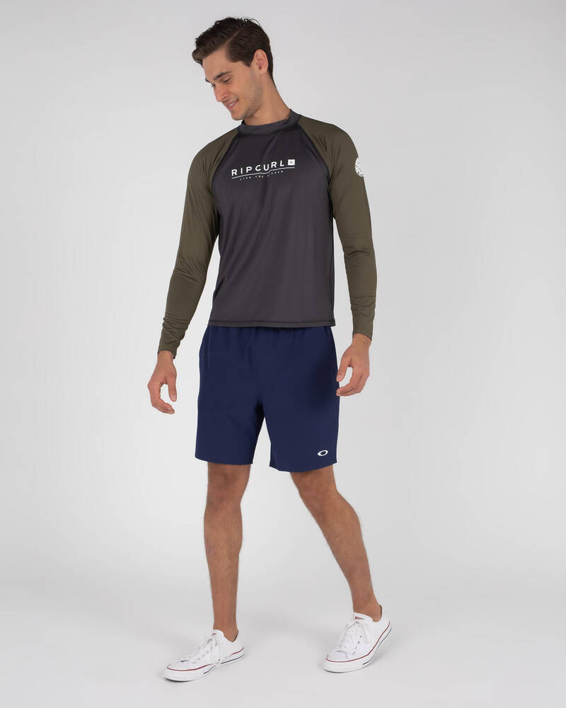 Rip Curl Shockwave Relaxed Long Sleeve Rash Vest for Mens