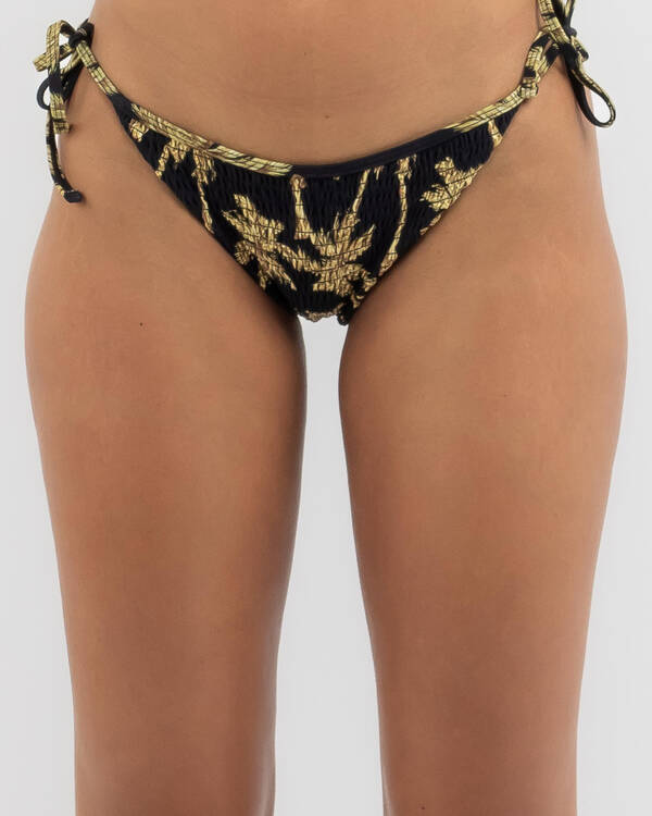 Rip Curl Kindred Palms Shirred Tie Side Bikini Bottom for Womens