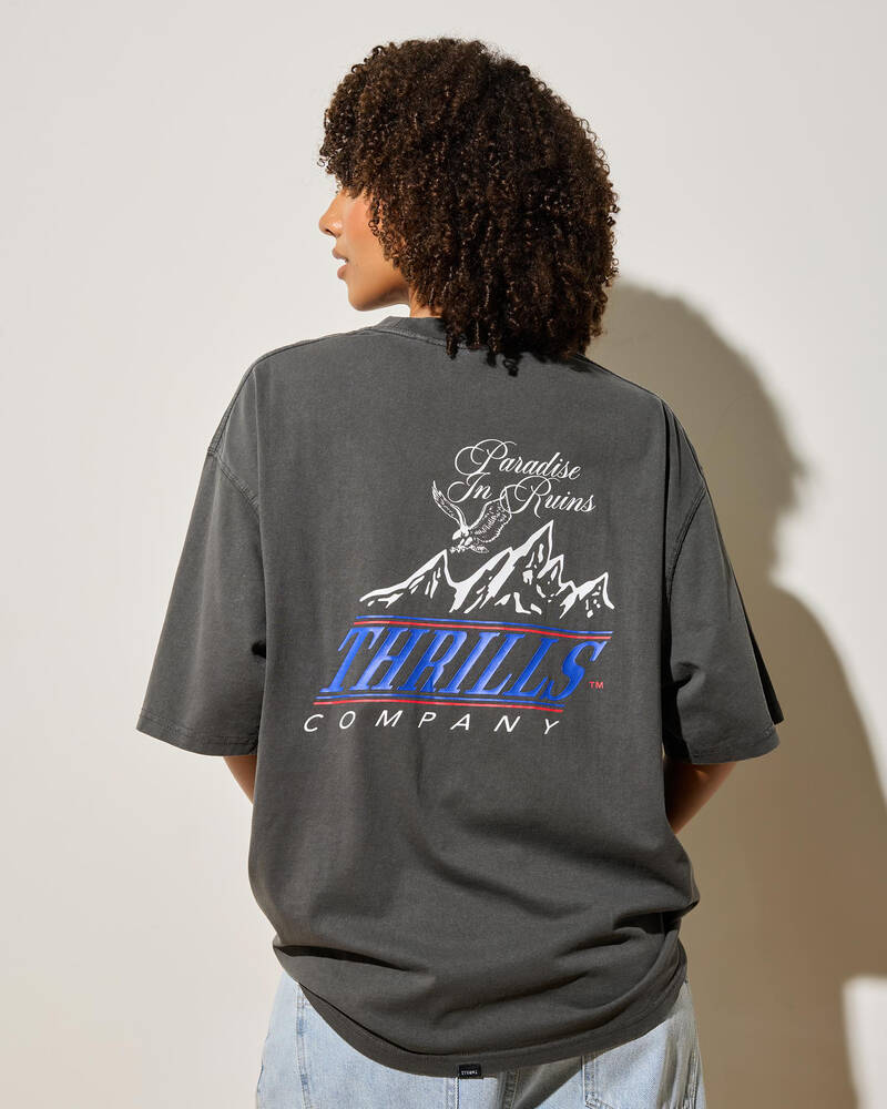 Thrills When It Hits Your Lips Oversized T-Shirt for Womens