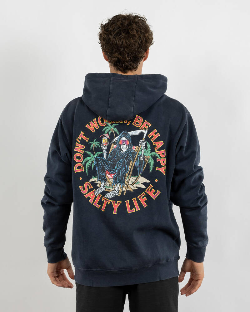 Salty Life Don't Worry Hoodie for Mens