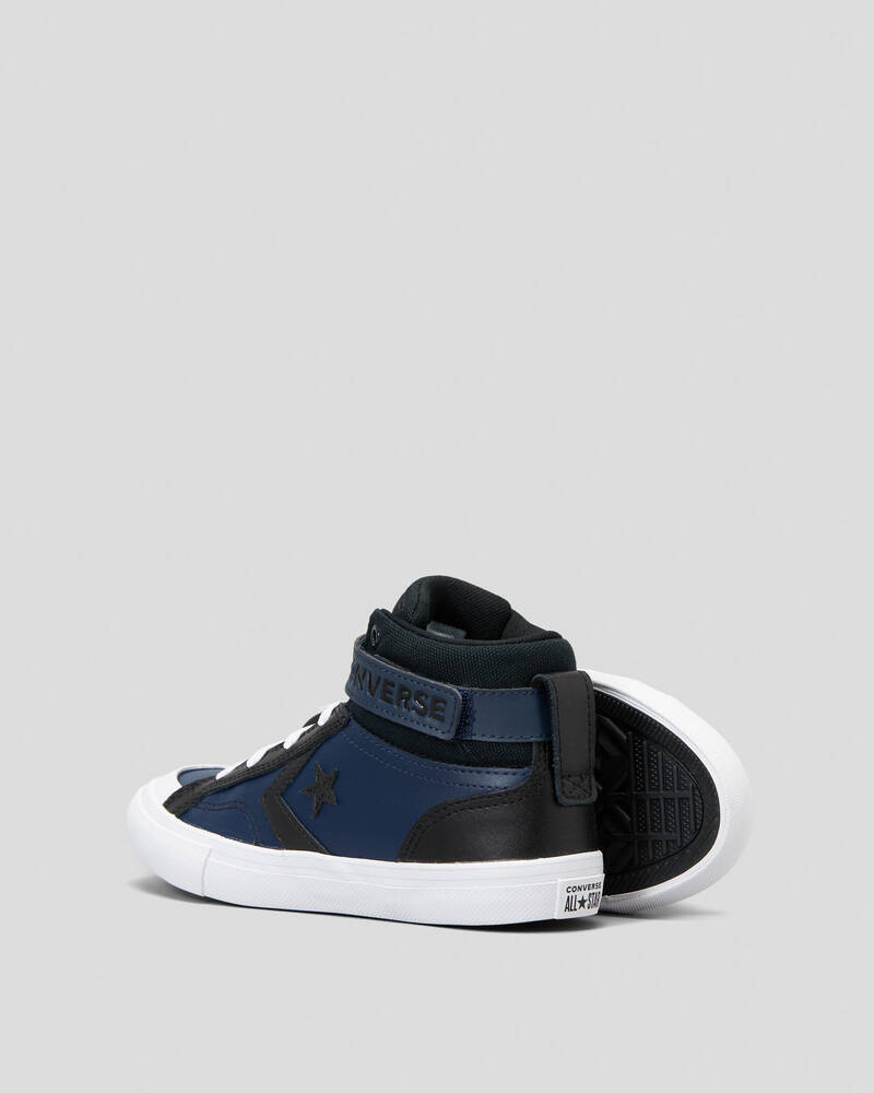 Converse Boys' Pro Blaze Strap Shoes In Navy/black/white - FREE* Shipping &  Easy Returns - City Beach United States