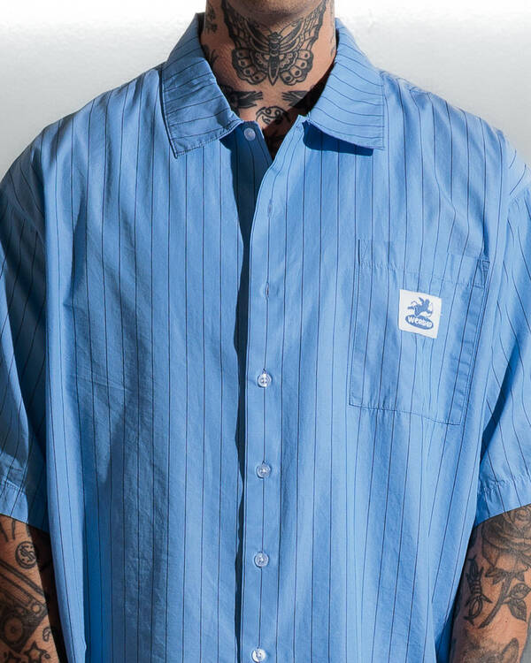 Worship Supplies Shadow Cherub Box Crop Short Sleeve Shirt for Mens