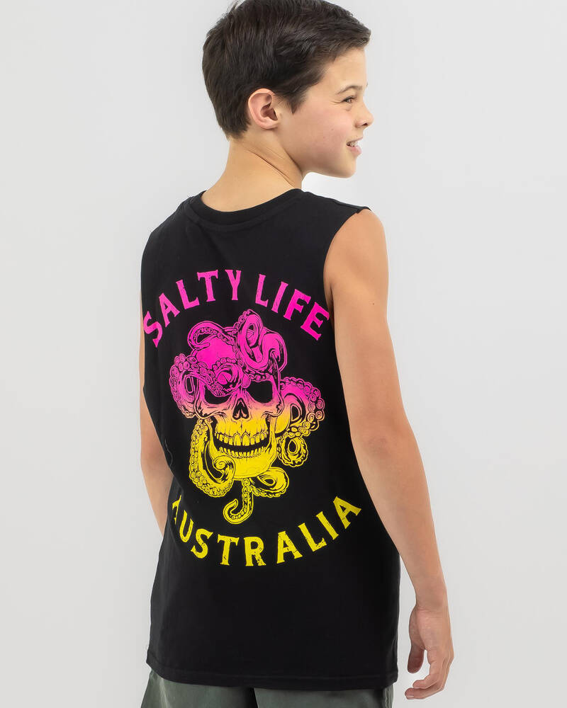 Salty Life Boys' Tentacles Muscle Tank for Mens