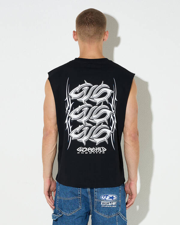 Worship Supplies Pitted Muscle Tank for Mens