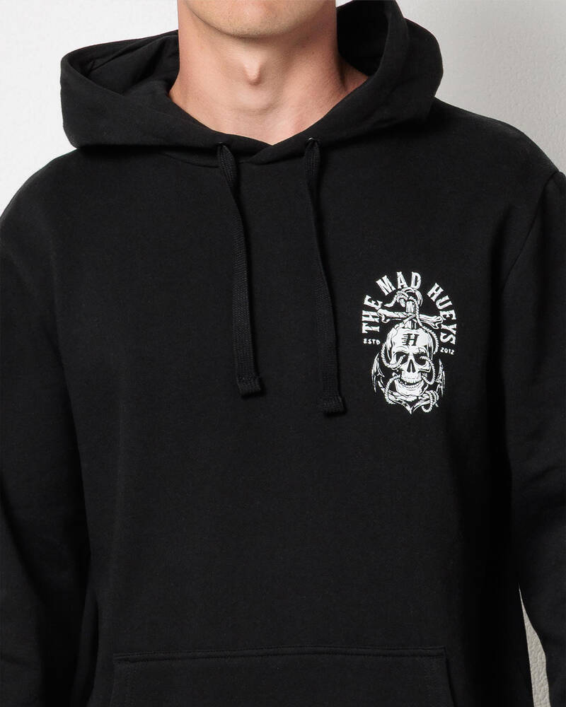 The Mad Hueys Rope Skull Anchor Hoodie for Mens