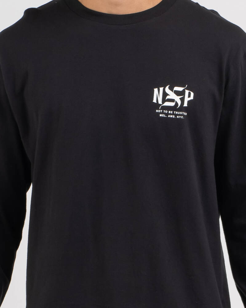 Nena & Pasadena Master Cape Back Long Sleeve T-Shirt for Mens