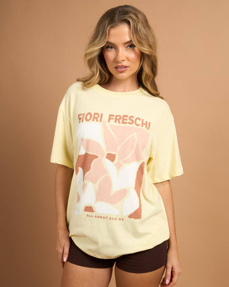 All About Eve Fiori Freschi Relaxed T-Shirt for Womens