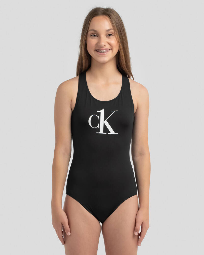 Calvin Klein Girls' CK One Piece Swimsuit for Womens