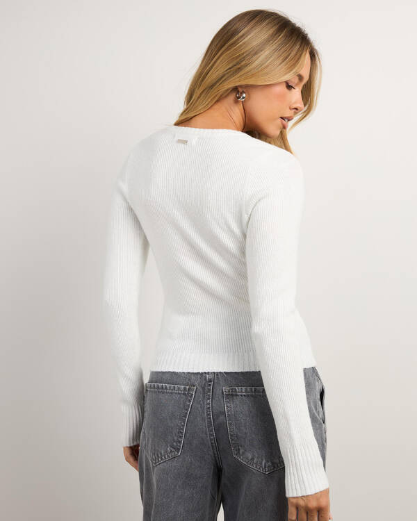 Mooloola Mariah V Neck Knit Top for Womens