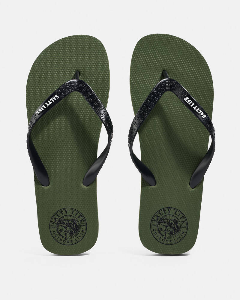 Salty Life Outdoor Living Thongs for Mens