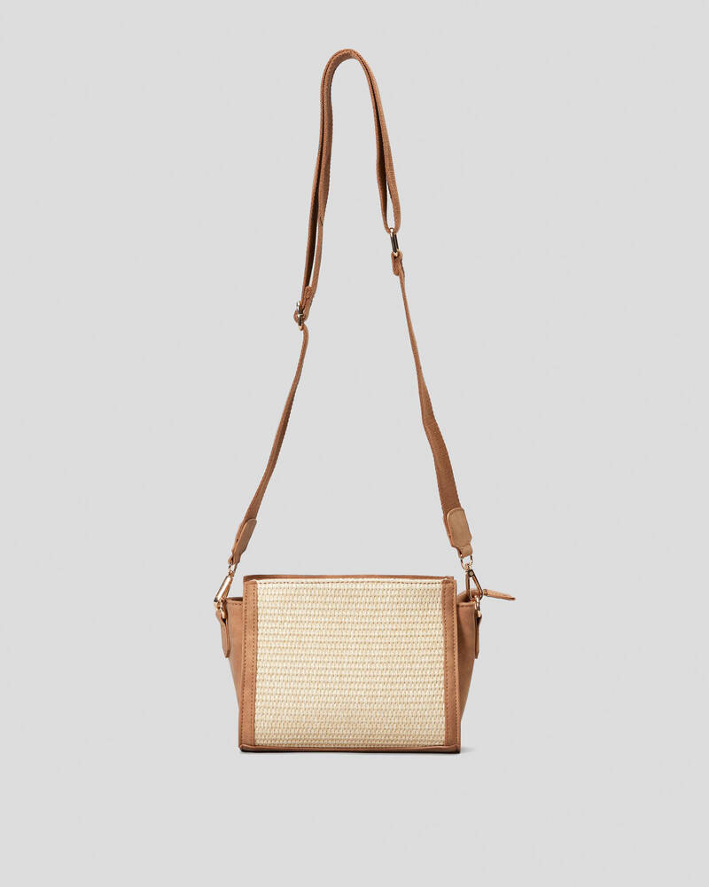 Mooloola Piera Straw Crossbody Bag for Womens