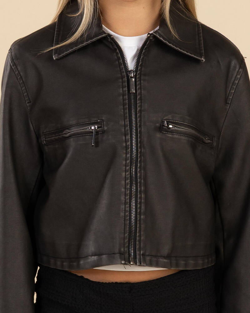 Ava And Ever Girls' Phoenix Faux Leather Jacket for Womens