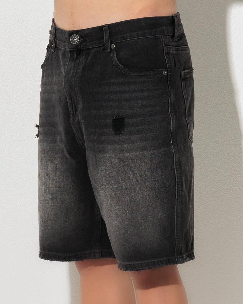 Lucid Rinse Denim Walk Shorts for Mens