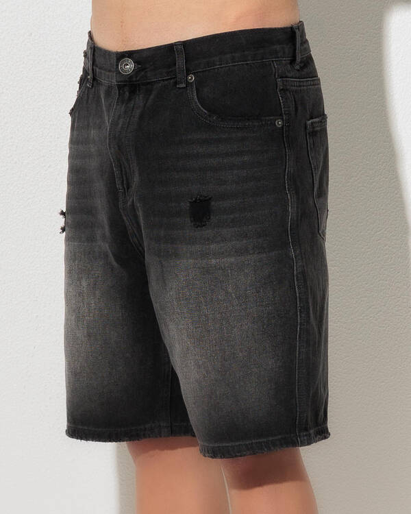 Lucid Rinse Denim Walk Shorts for Mens