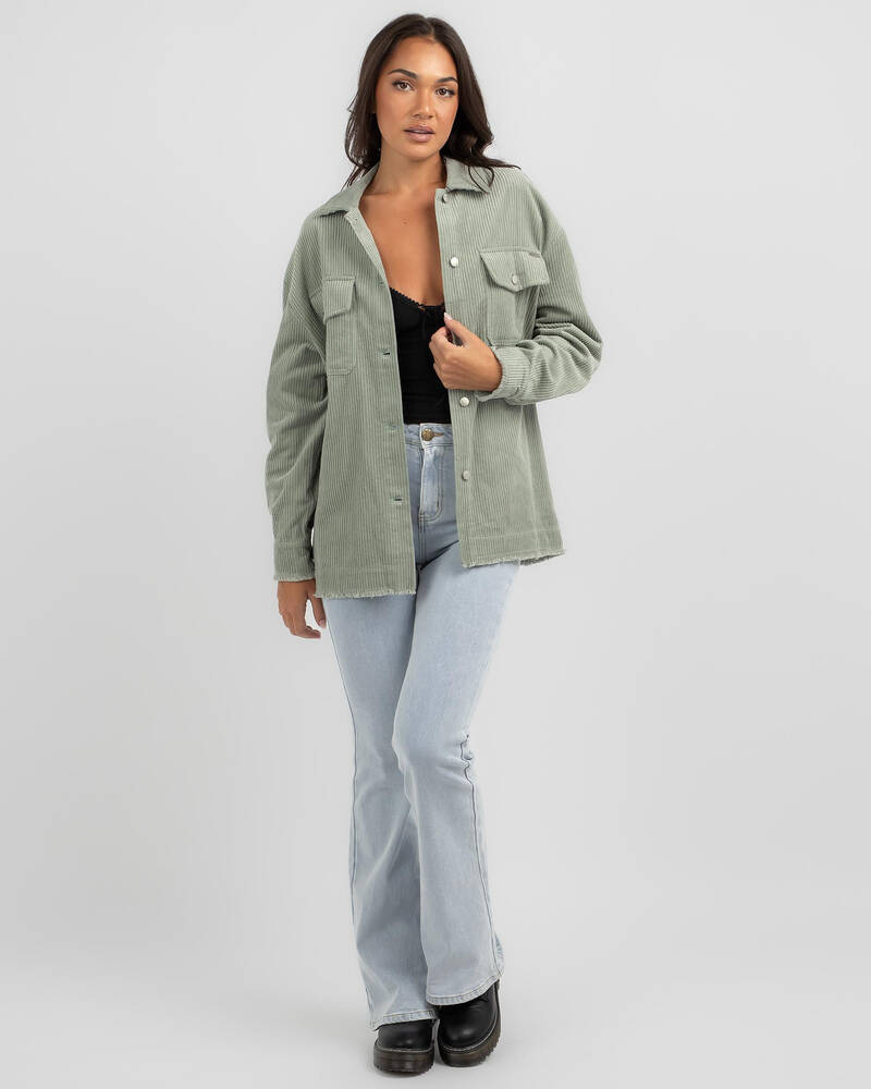 Mooloola Taylor Cord Shacket for Womens