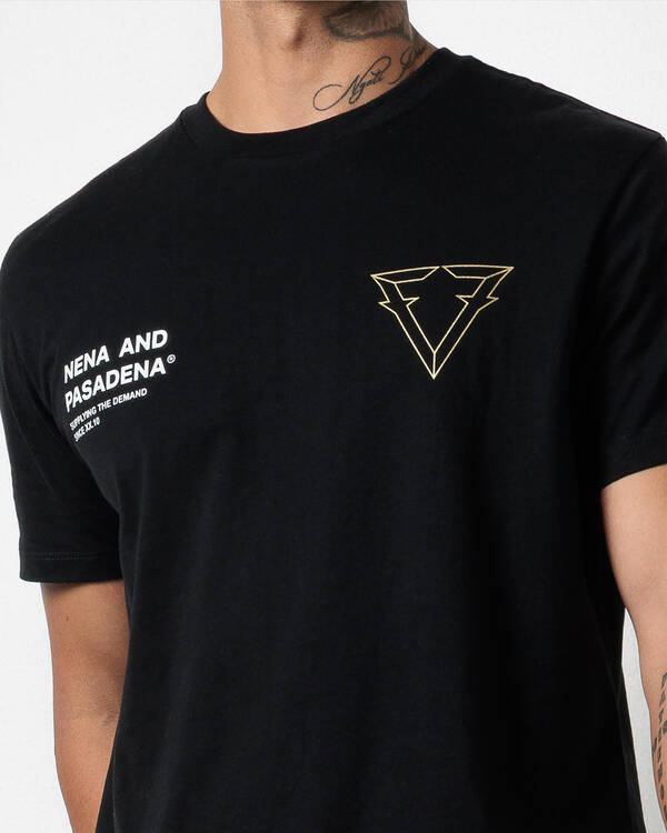 Nena & Pasadena Forge Dual Curved T-Shirt for Mens