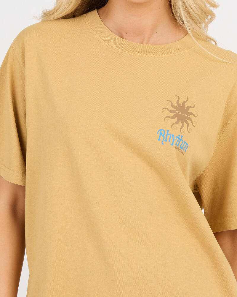Rhythm Sun Vintage T-Shirt for Womens
