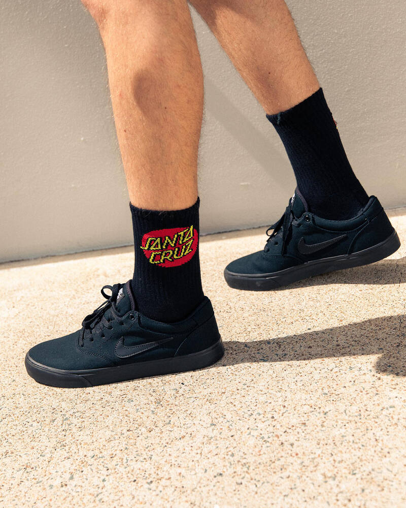 Santa Cruz Classic Dot Crew Socks 4 Pack for Mens