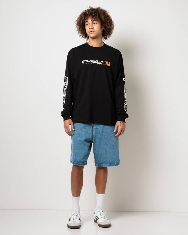 Rusty Jetsetter Long Sleeve T-Shirt for Mens