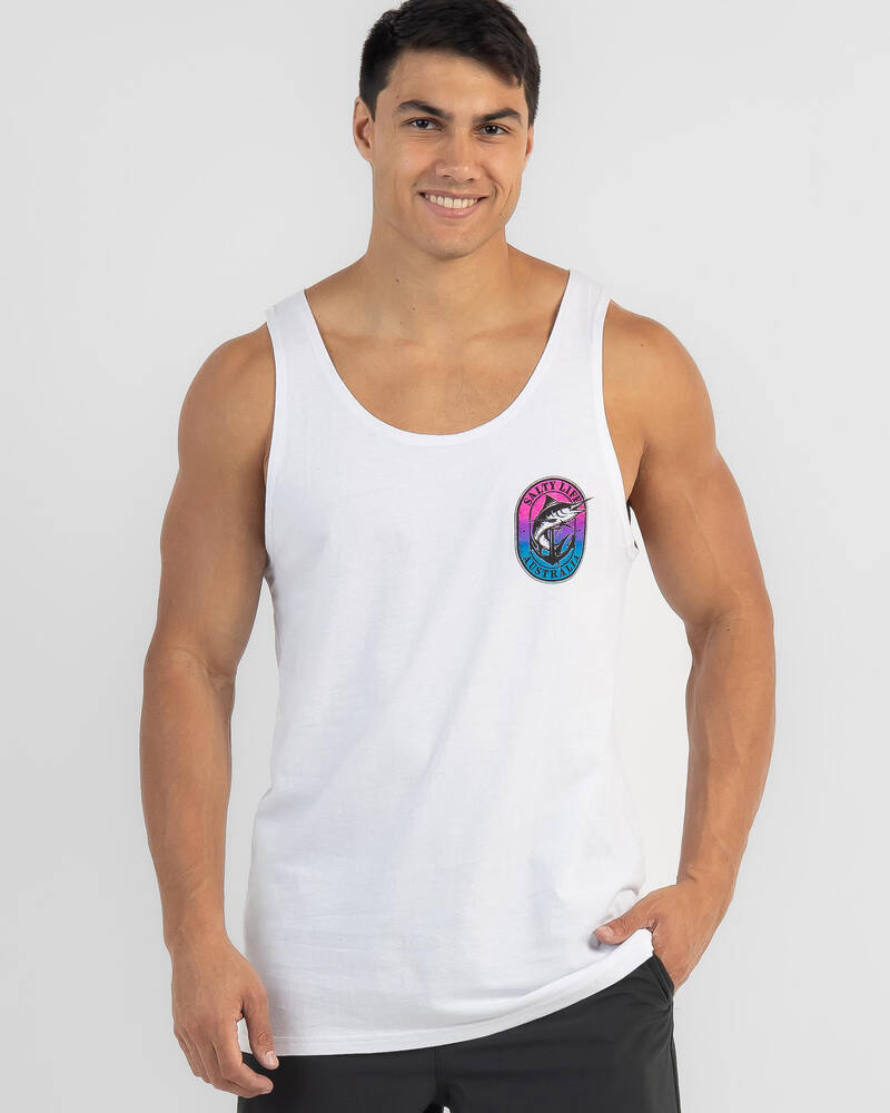 Salty Life Cheers Singlet for Mens