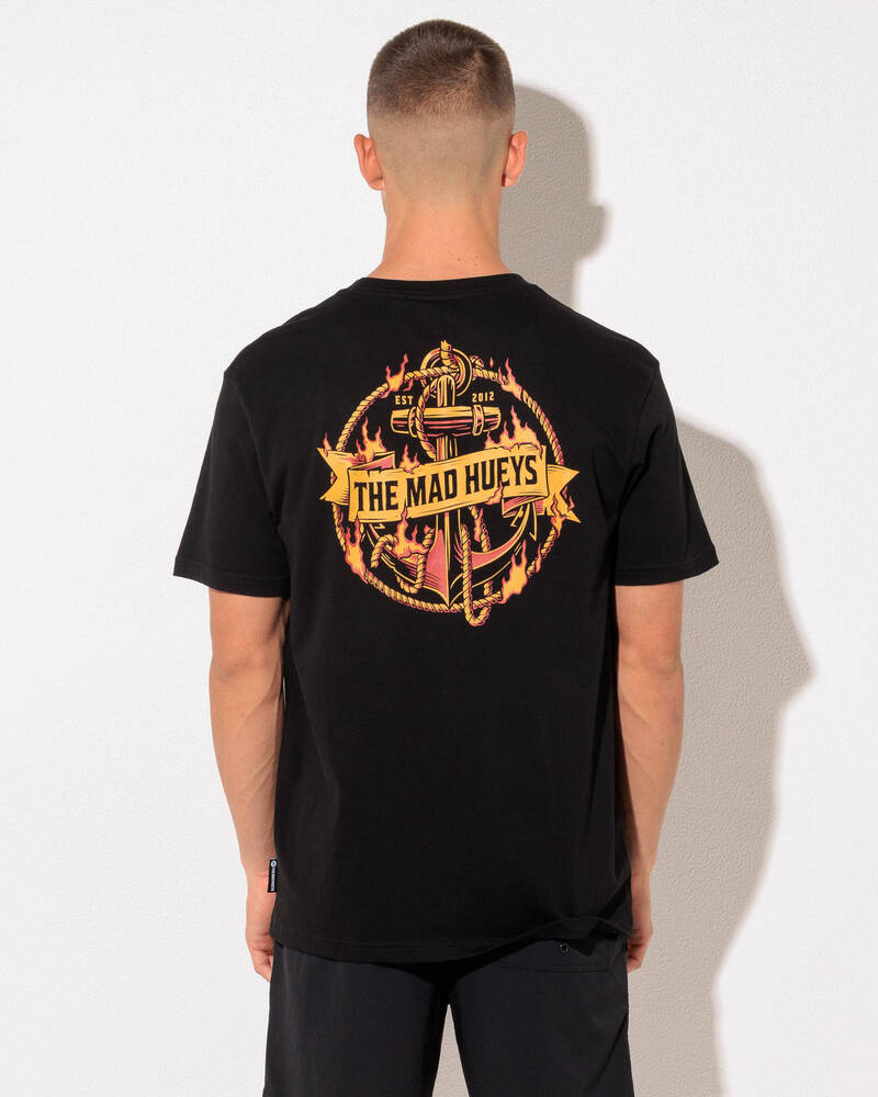 The Mad Hueys Flame Anchor T-Shirt for Mens