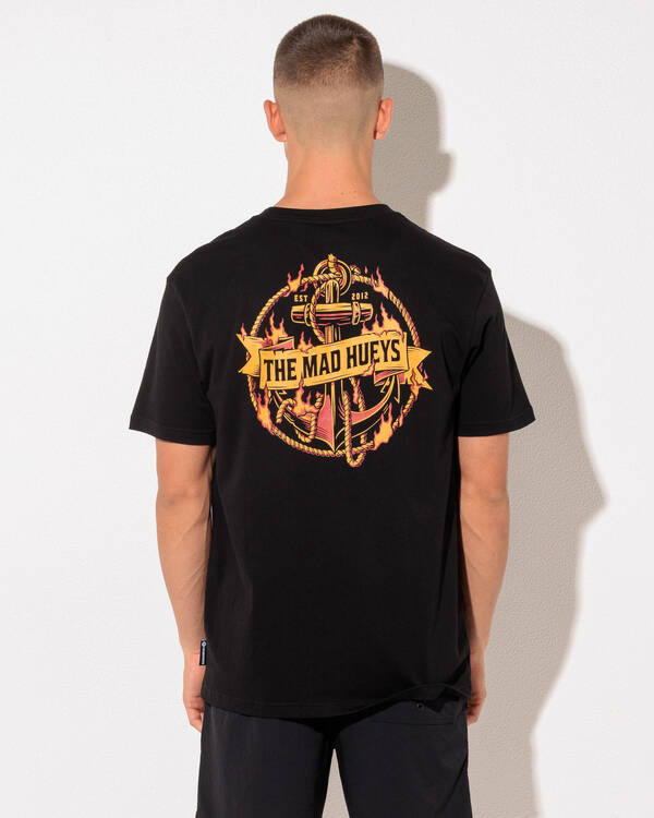 The Mad Hueys Flame Anchor T-Shirt for Mens