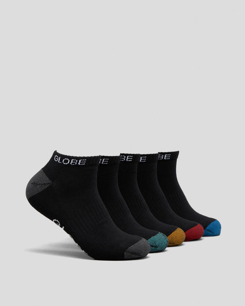 Globe Ingles Ankle 5 Pack Socks for Mens
