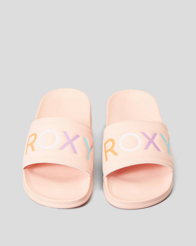 Roxy Girls' Roxy Slippy Slide Sandals for Womens