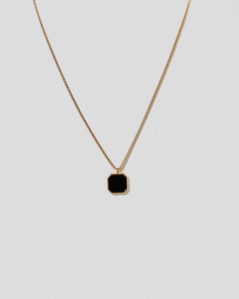 REPUBLIK Onyx Pendant Necklace for Mens