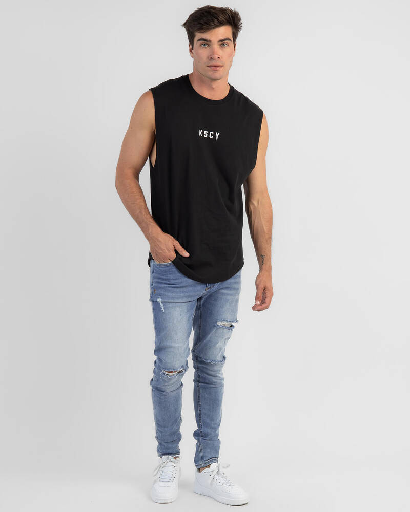 Kiss Chacey Born to Lose Dual Curved Muscle Tank for Mens