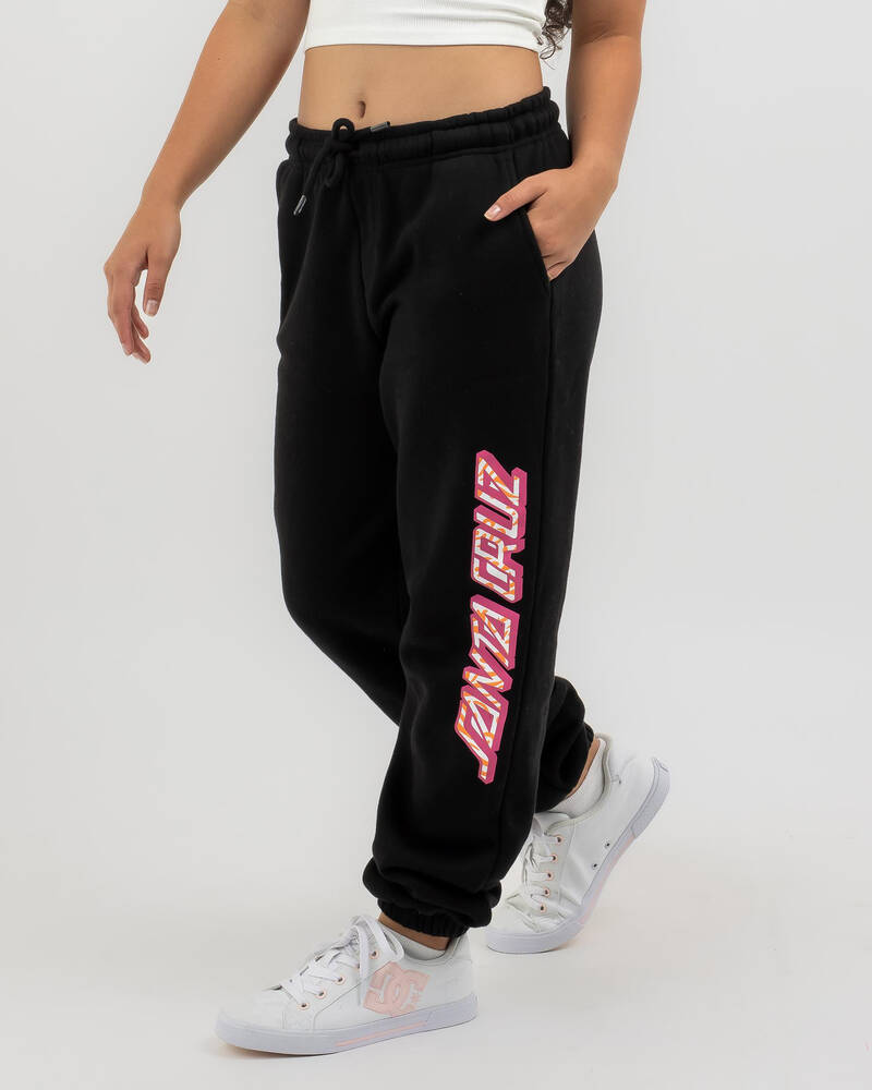 Santa Cruz Girls' Zebra Marble Strip Track Pants for Womens