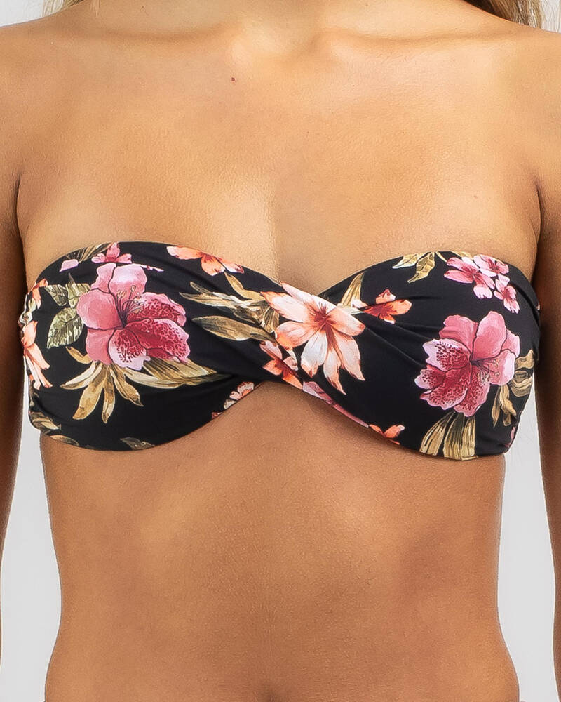 Kaiami Miranda Twist Bandeau Bikini Top for Womens