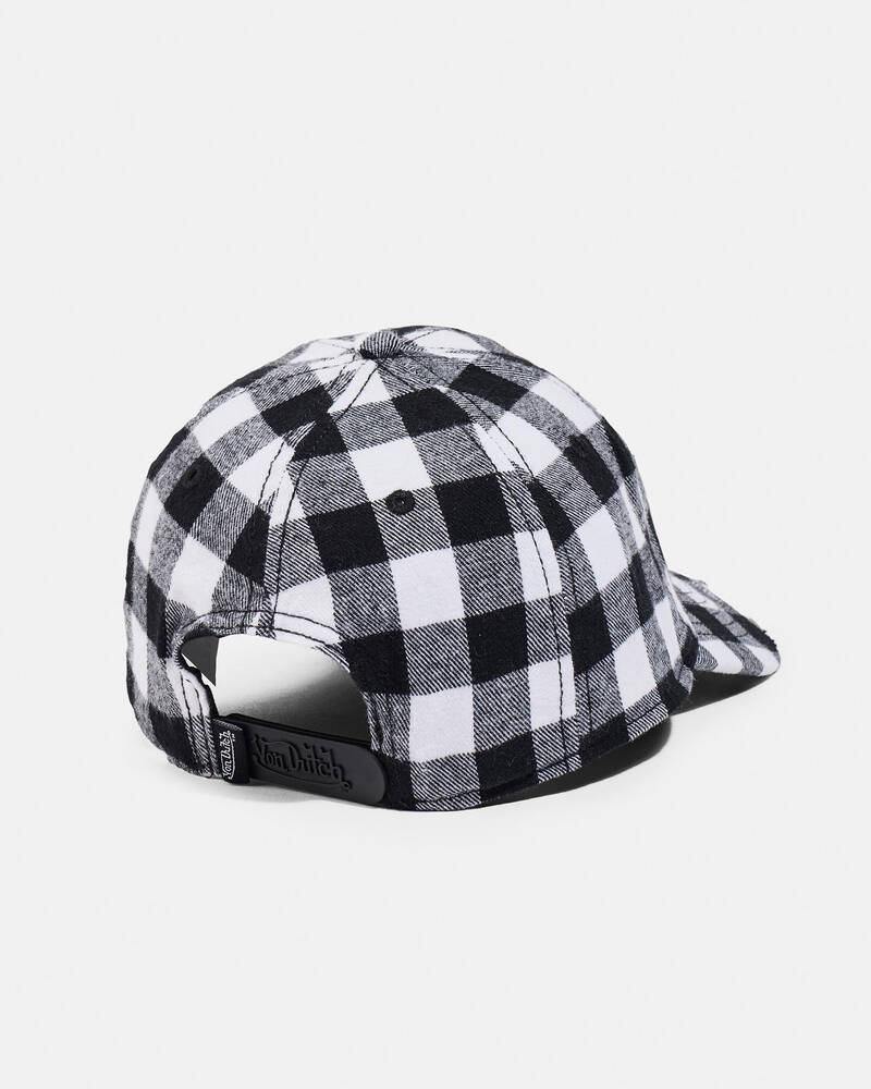 Von Dutch Distressed Plaid Dad Cap for Mens