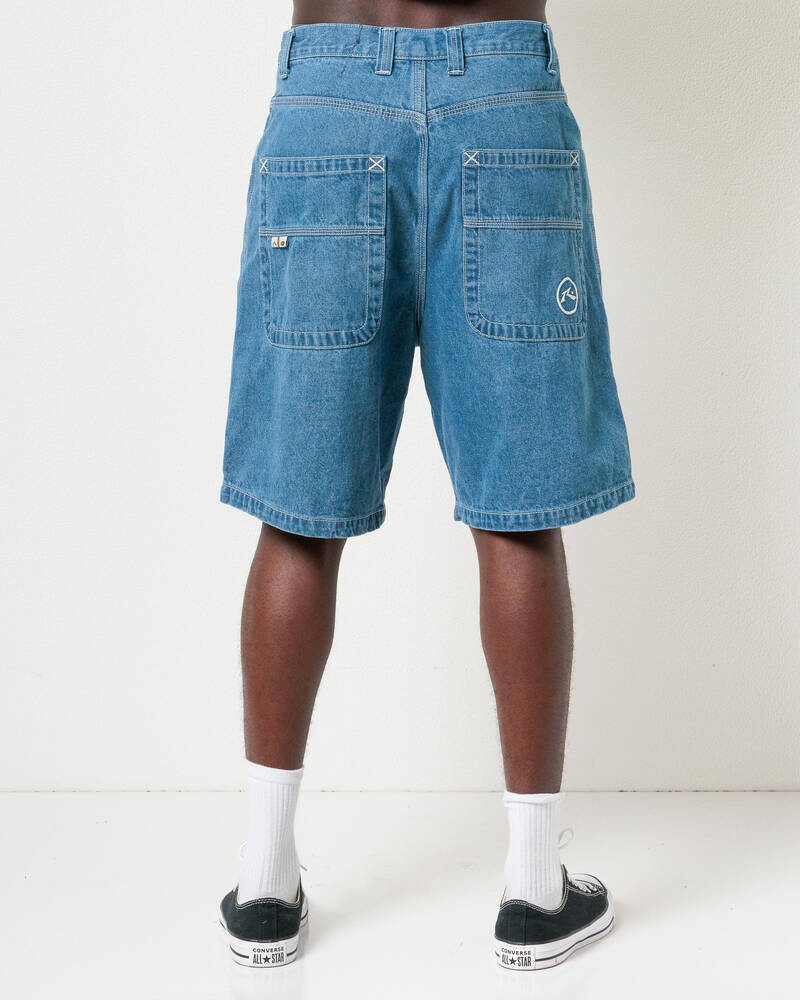 Rusty Flip Daddy Tapeless Denim Shorts for Mens