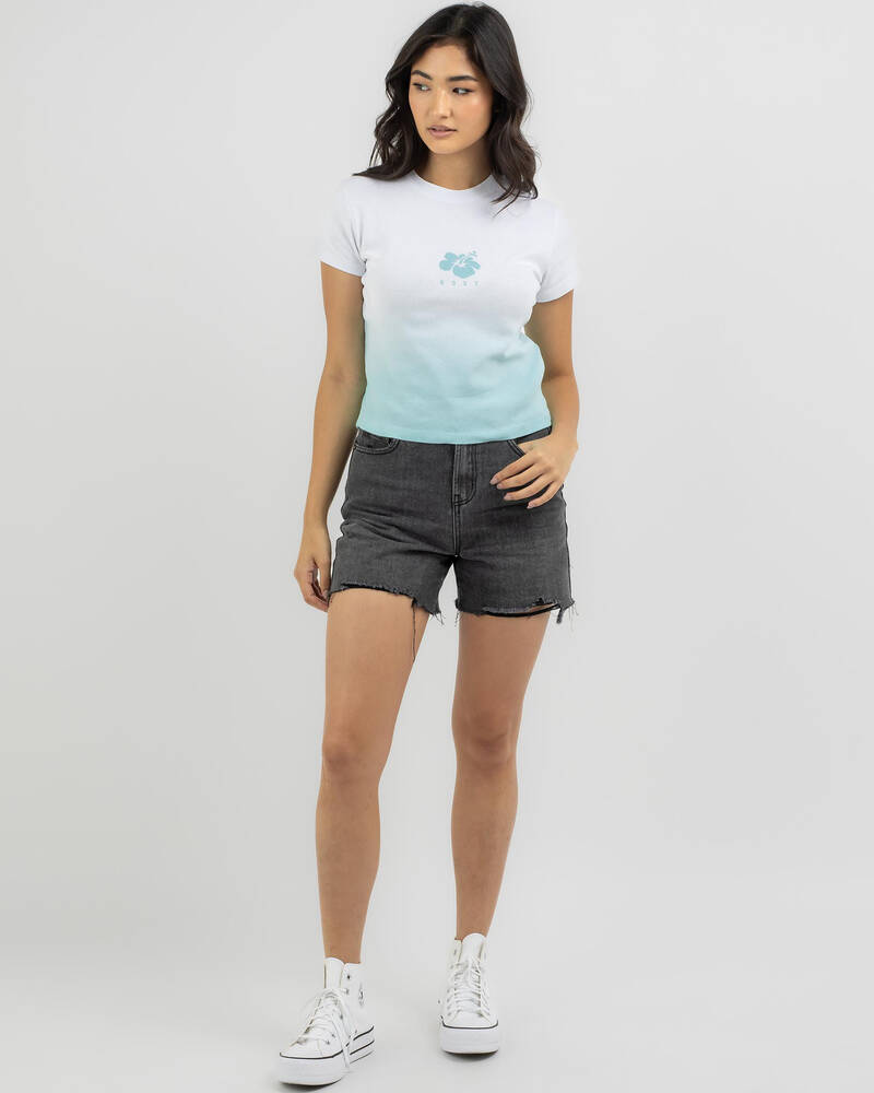 Roxy Hibiscus Dip Baby Tee for Womens