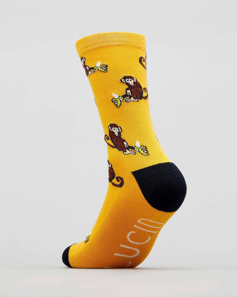 Lucid Monkey Business Crew Socks for Mens