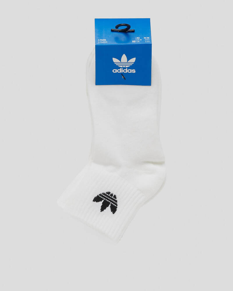 adidas Toddlers' Mid Ankle Socks 3 Pack for Mens