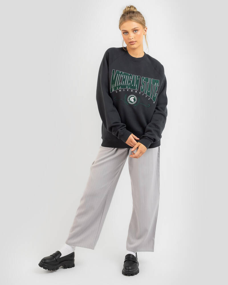 NCAA Michigan State University Seal Sweatshirt for Womens