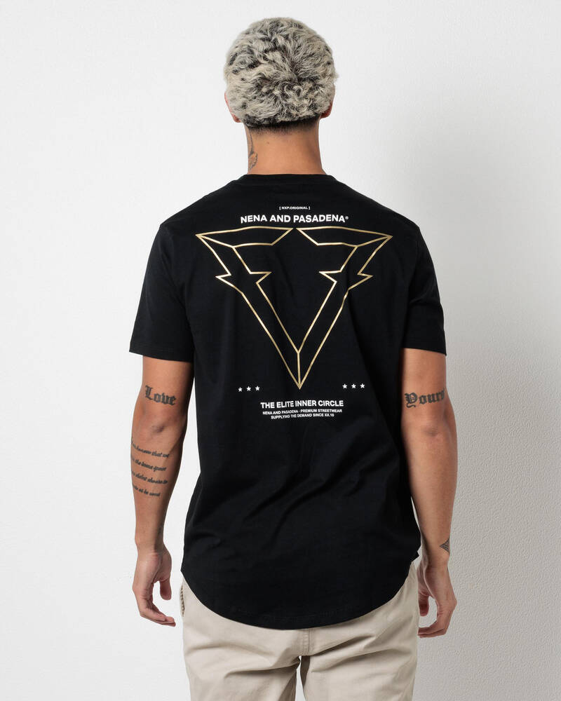 Nena & Pasadena Forge Dual Curved T-Shirt for Mens