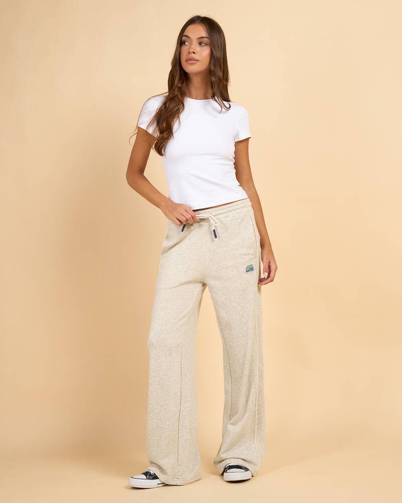 Rip Curl Surf Side Sliced Wide Leg Track Pants for Womens