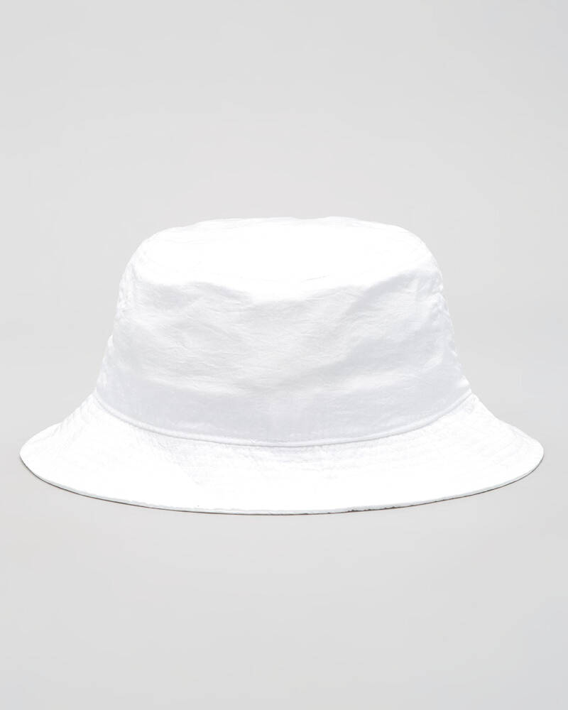Champion Logo Bucket Hat In White - Fast Shipping & Easy Returns - City ...