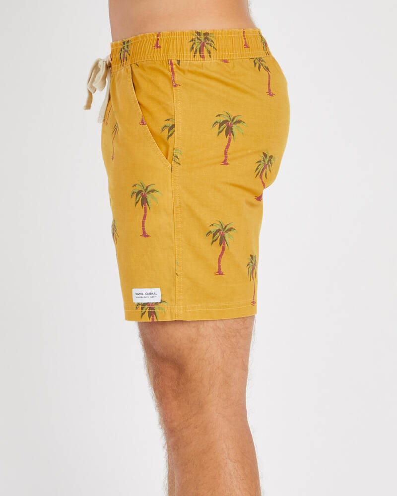 Banks Journal Palm Dreams Elastic Shorts for Mens image number null