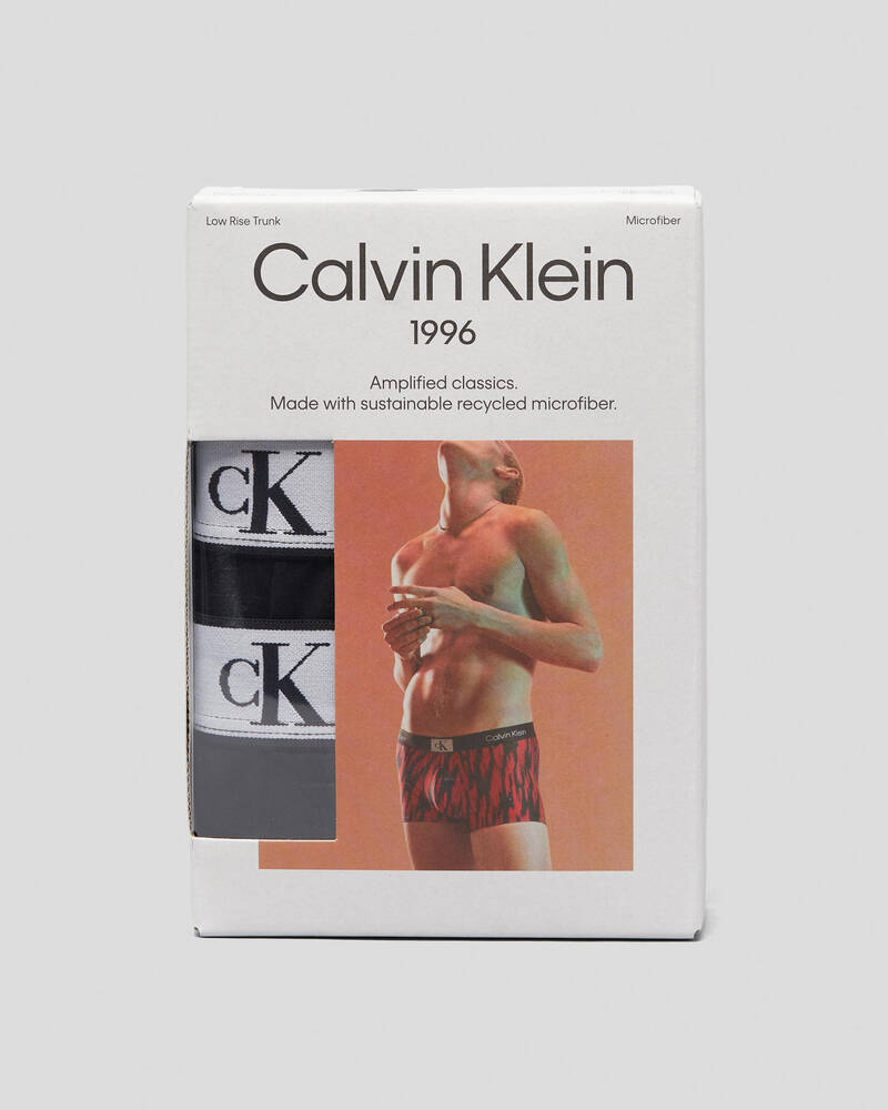 Calvin Klein 96 Micro Low Rise Trunk 3 Pack for Mens