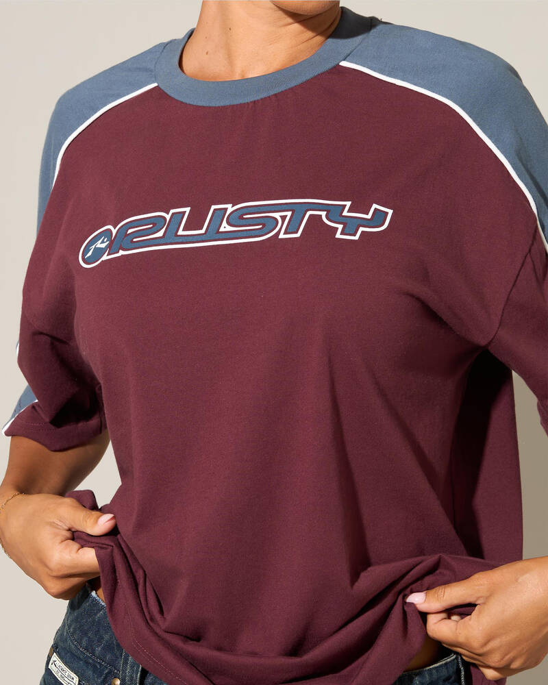 Rusty Timmy Target Oversized T-Shirt for Womens