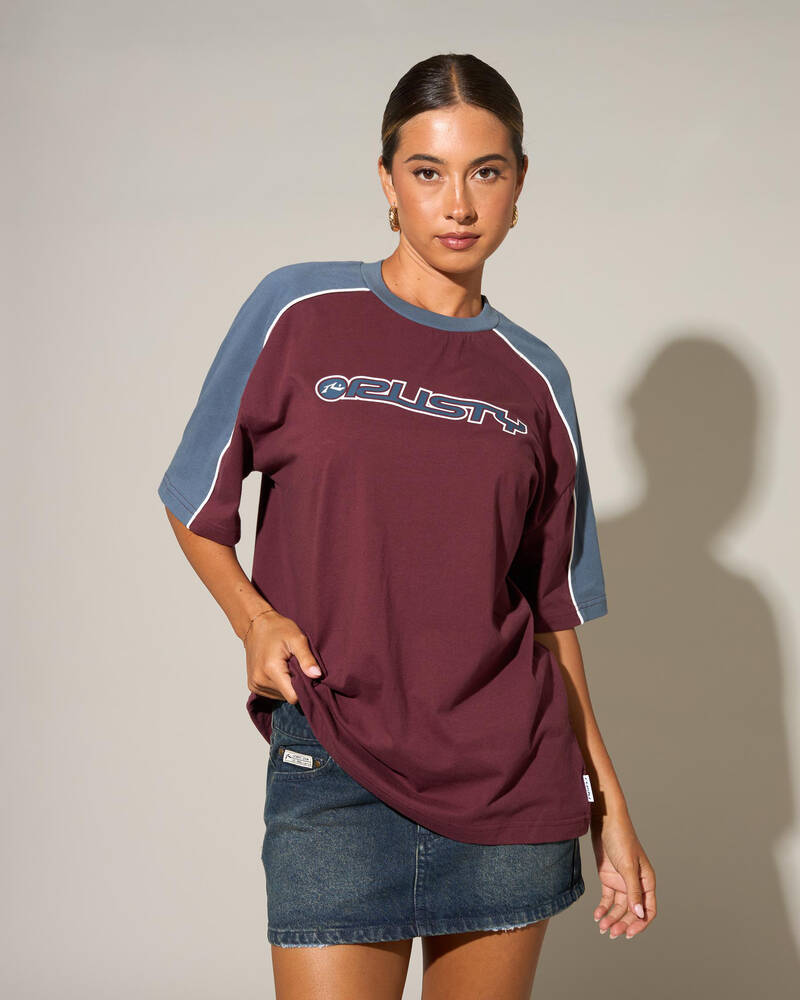 Rusty Timmy Target Oversized T-Shirt for Womens