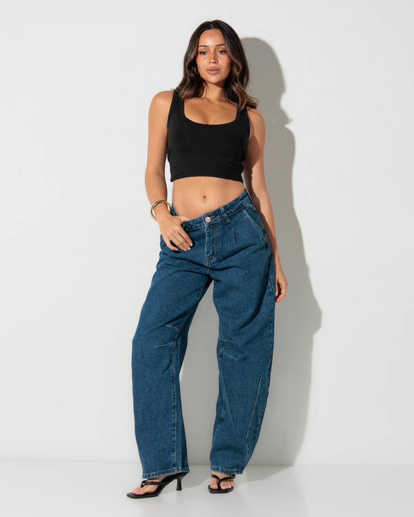 DESU Cyndi Barrel Leg Jeans for Womens