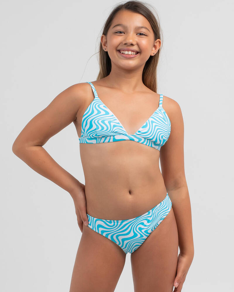 Kaiami Girls' Buffy Fixed Triangle Bikini Set for Womens