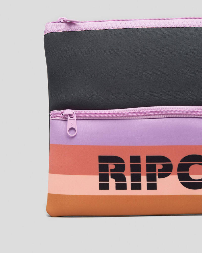 Shop Rip Curl XL Pencil Case In Washed Black Fast Shipping & Easy
