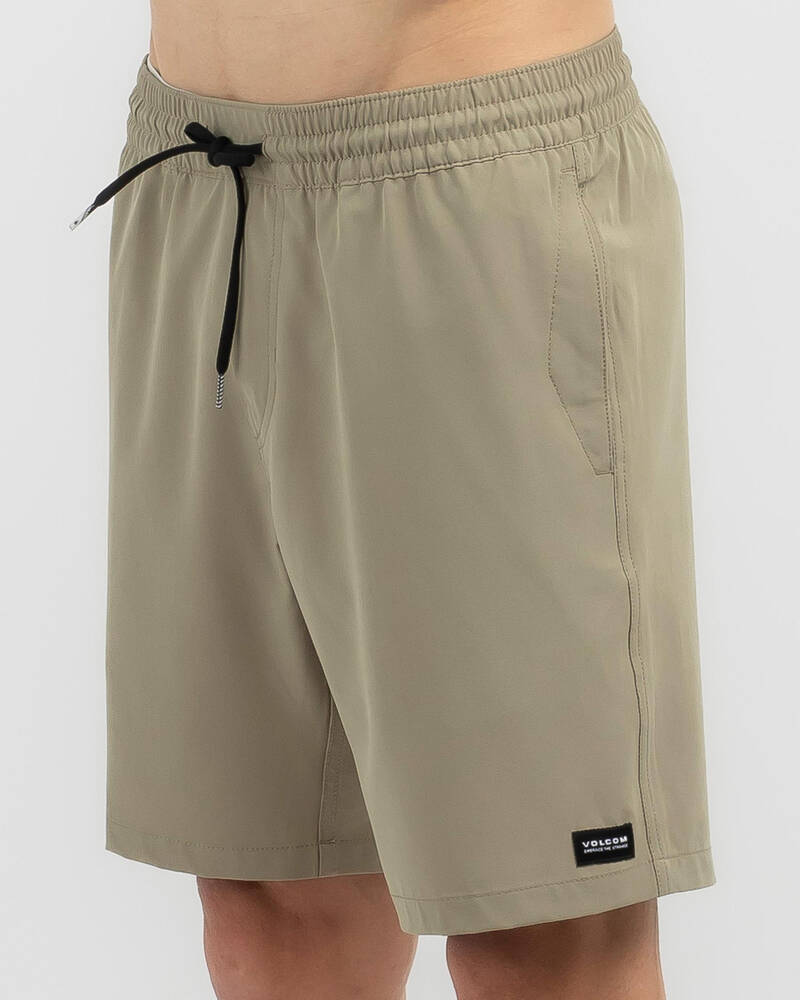 Volcom Stones Hybrid Elastic Waist Shorts for Mens